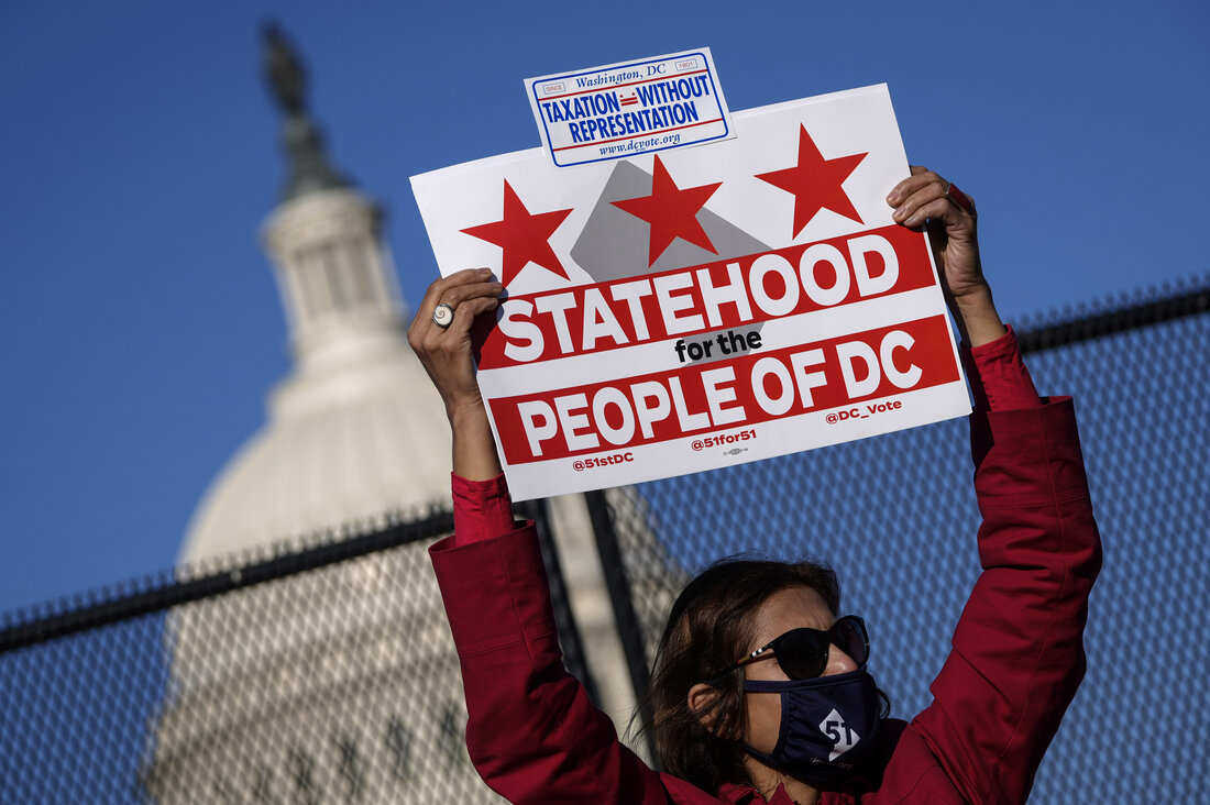 Local Residents Rally For DC Statehood As House Considers Act